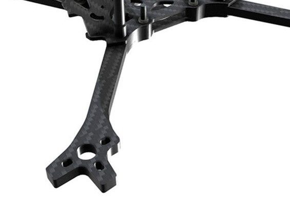 The protrusions at the tip of the frame arms protect the motor from direct collision impact in crashes.